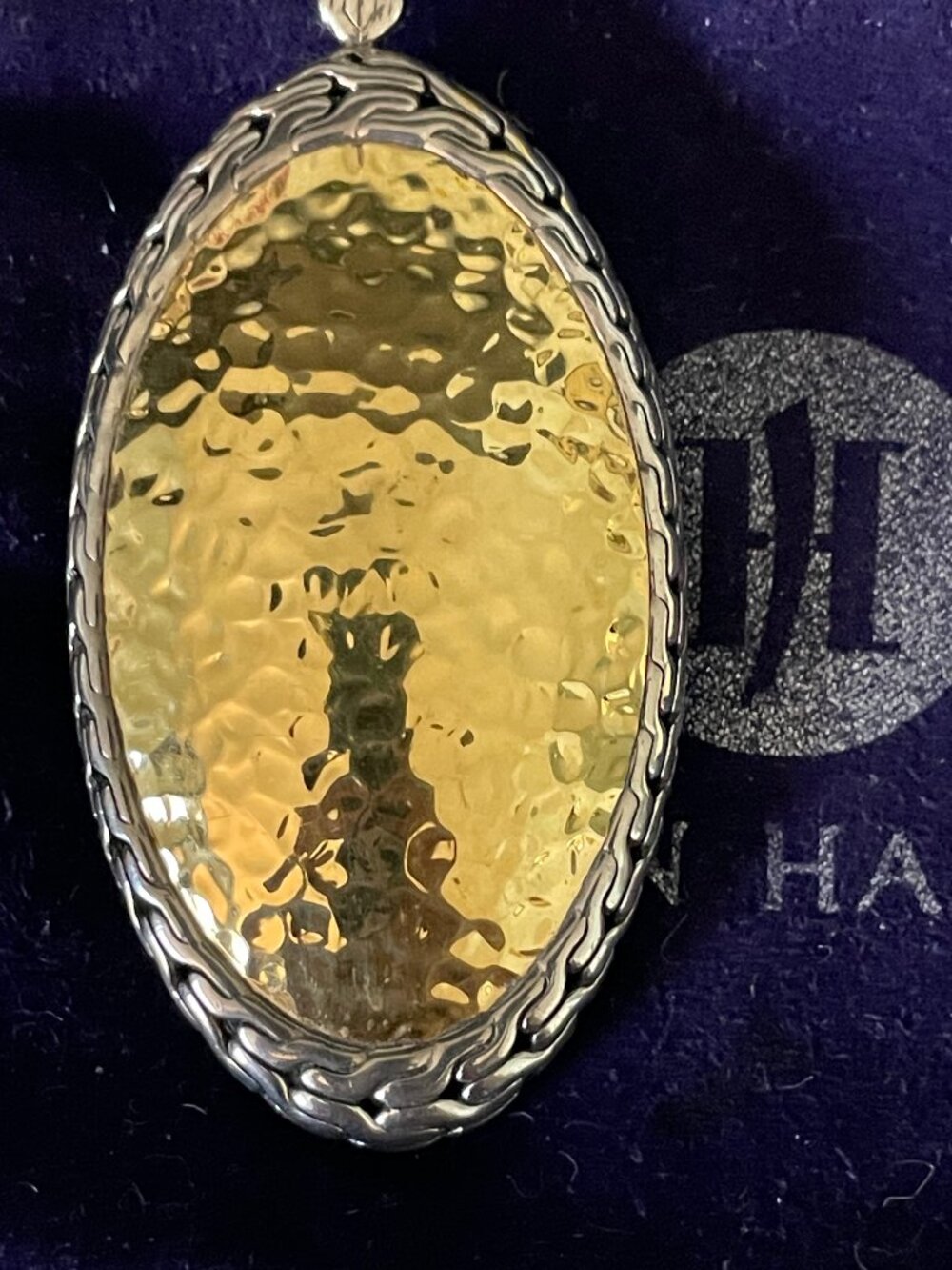 JOHN HARDY 18" NECKLACE AND PENDANT 22K, 18K, 925